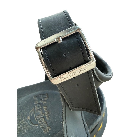 Dr Martens Blaire Platform Sandals Womens 9 Black Chunky Strappy Leather Grunge - Picture 8 of 14